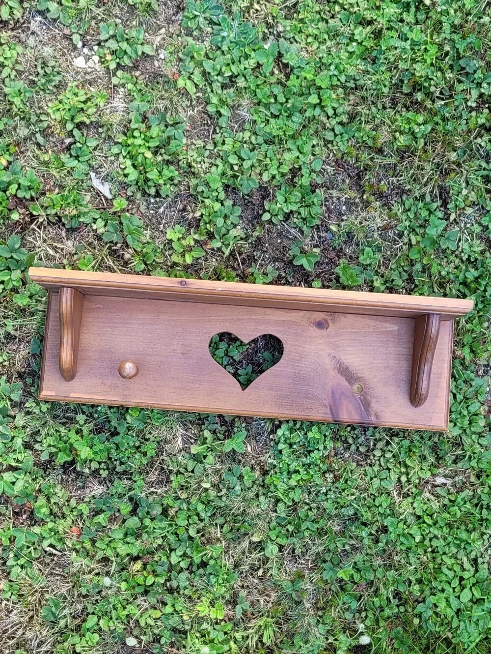 Cottagecore Heart Shelf Wood Farmhouse